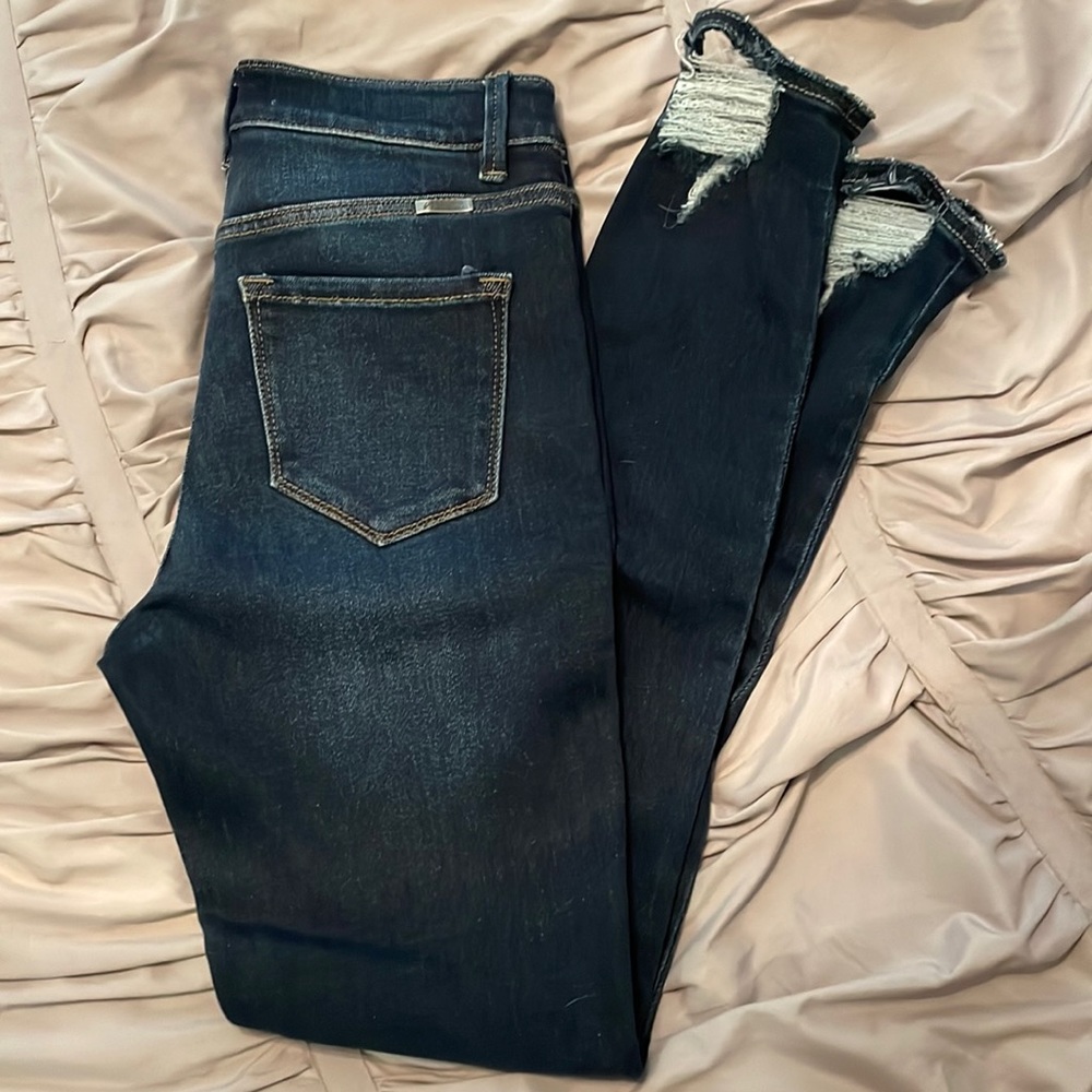 Kan Can button fly skinny jeans
